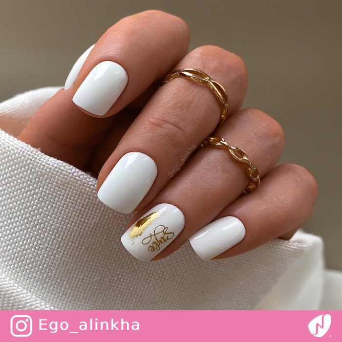 White Nails with Style